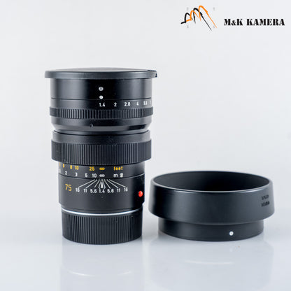 Leica  Summilux-M 75mm/F1.4 Ver.I Lens Canada #23957