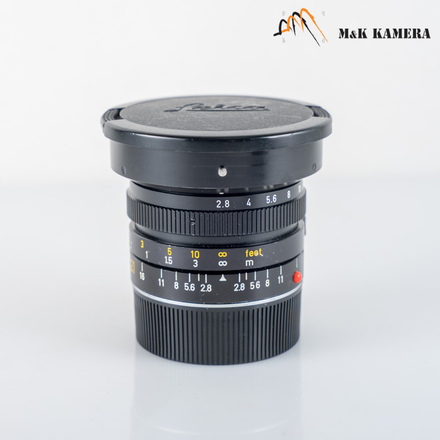 LEITZ Leica Elmarit M 21mm/F2.8 E60 Pre-A Black Lens Yr.1983 Canada #23943