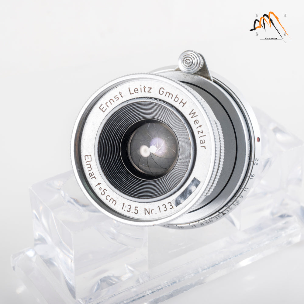 LEITZ Leica Elmar M 50mm/F3.5 E39 Silver Lens Yr.1956 Germany