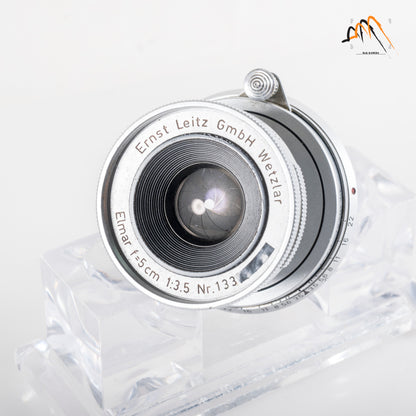 LEITZ Leica Elmar M 50mm/F3.5 E39 Silver Lens Yr.1956 Germany #11587