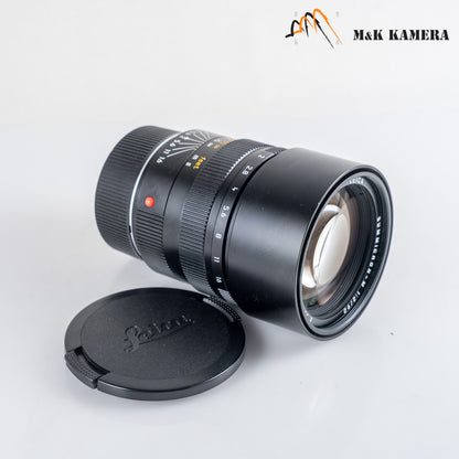 Leica Summicron-M 90mm/F2.0 E49 Rare Black Lens Yr.1992 Canada #24044