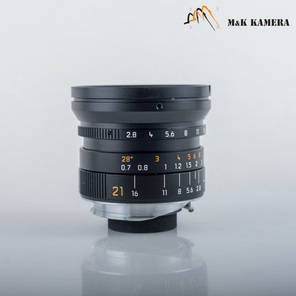 Leica Elmarit-M 21mm/F2.8 ASPH Black Lens Yr.2007 Germany 11135 #12095