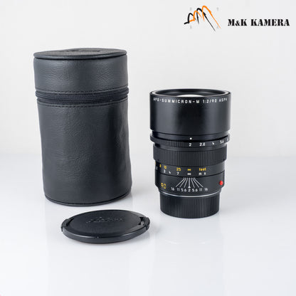 Leica APO-Summicron-M 90mm/F2.0 ASPH 11884 Black Lens Yr.1999 Germany 11884 #88763