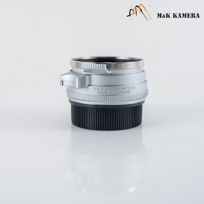 Leica Summilux-M 35mm/F1.4 E46 Steel Rim 2022 Silver Lens Germany 11301 #23977