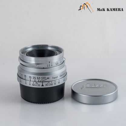 LEITZ Leica Summaron L39 35mm/F3.5 E39 Silver Lens Yr.1958 LTM Germany #24043