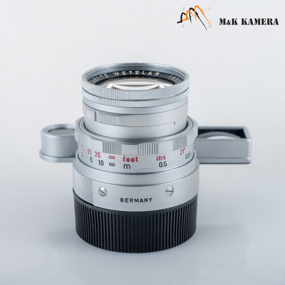 LEITZ Leica Summicron M 50mm/F2.0 Ver.II V2/ Dual Range DR Lens Yr.1961 #23982