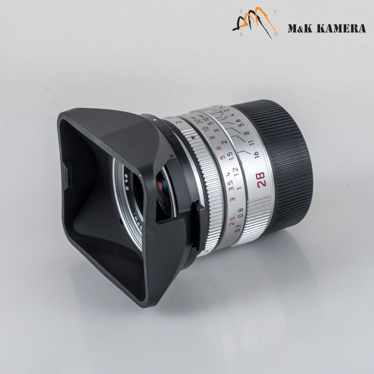 Leica Summicron-M 28mm/F2.0 ASPH/ Rare Silver Lens Yr.2008 Germany 11661 #88929