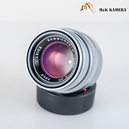 Leica Summicron-M 50mm/F2.0 V Silver Lens Yr.1999 Germany 11816 #23932