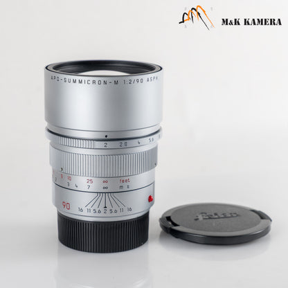Leica APO-Summicron-M 90mm/F2.0 ASPH Silver 6 bit boxed 11885 #22836