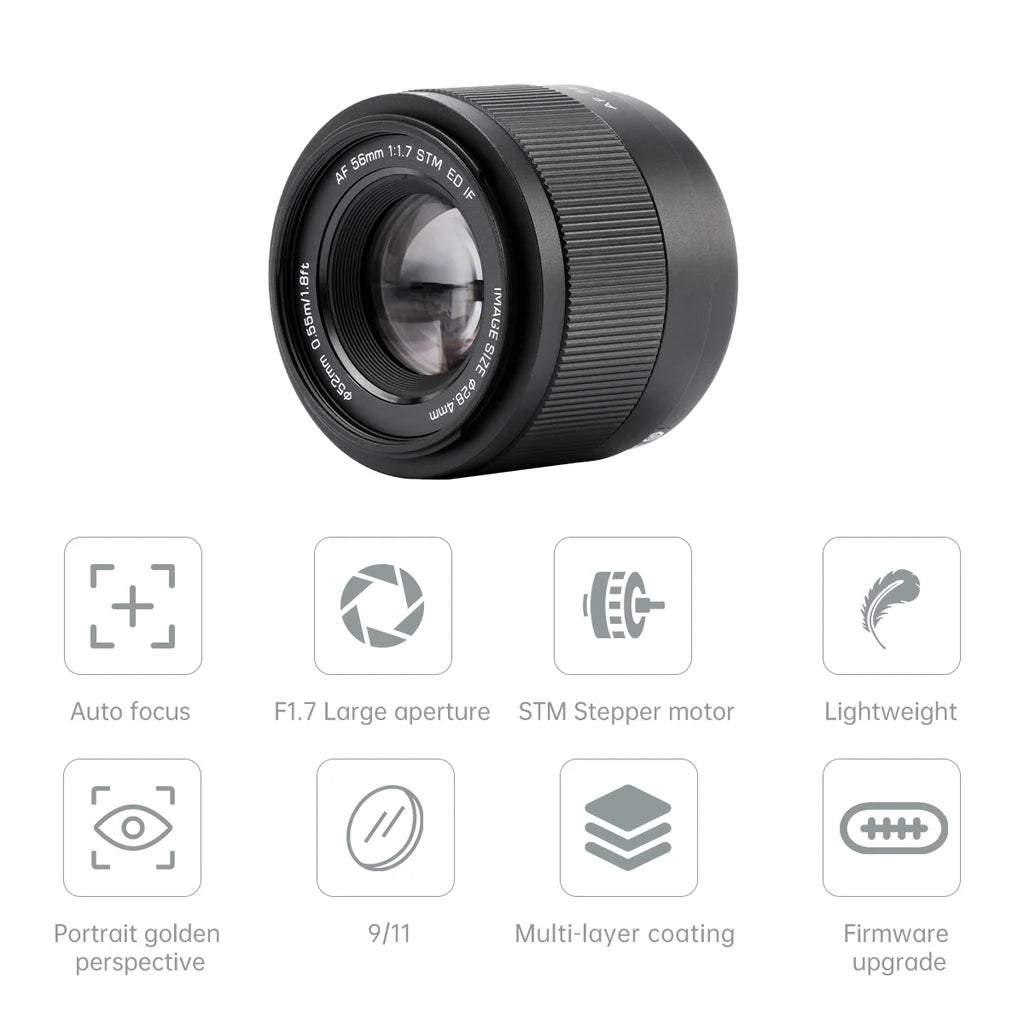 Viltrox 56mm F1.7 Black Z-Mount AF APS-C Lens