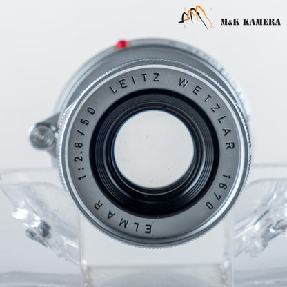 LEITZ Leica Elmar M 50mm/F2.8 Ver.I Silver Lens Yr.1959 Germany #23983