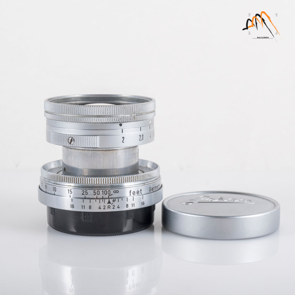 LEITZ Leica Summicron L39 50mm/F2.0 Radioactive Lens Yr.1952 LTM Germany #23714