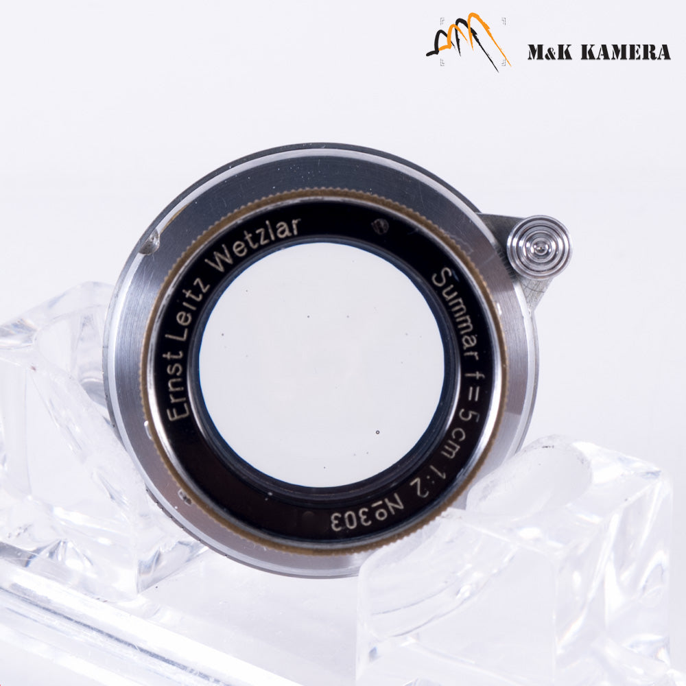 LEITZ Leica Summar L39 50mm/F2.0 Silver Lens Yr.1936 LTM Germany