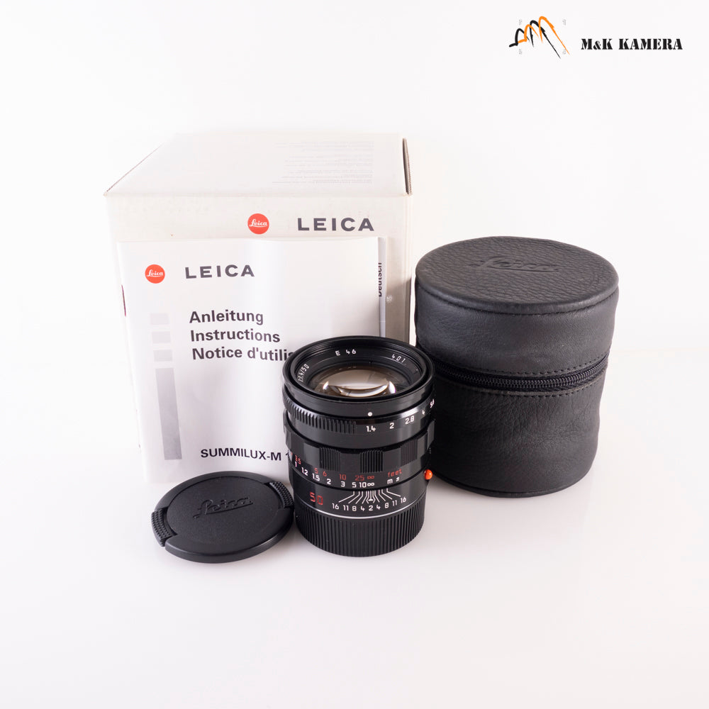 Leica Summilux-M 50mm/F1.4 Pre-A Black Paint Lens Yr.2004 Germany 11623 #87717