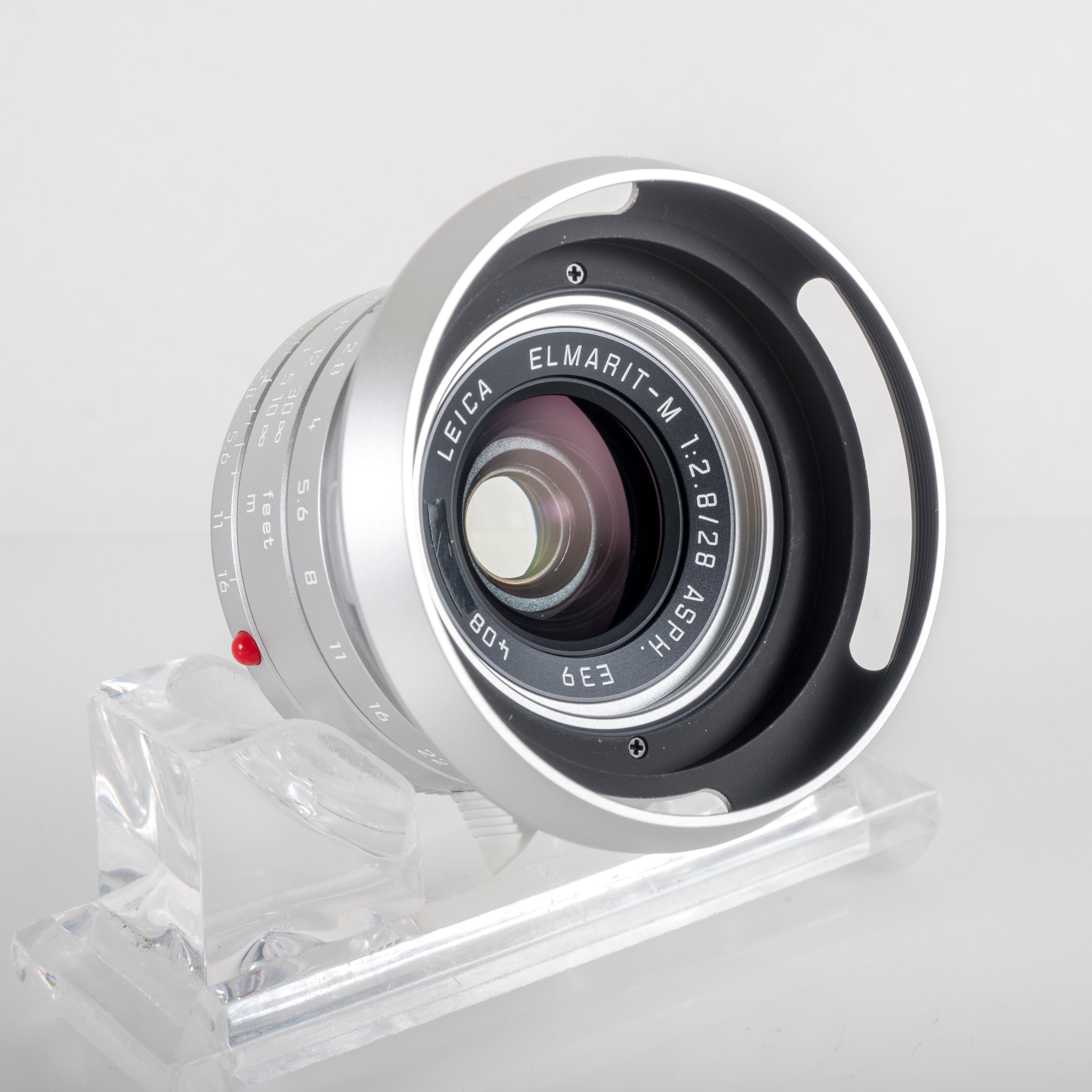 Leica Elmarit-M 28mm/F2.8 E39 Asph 11664 Silver Lens Yr.2009