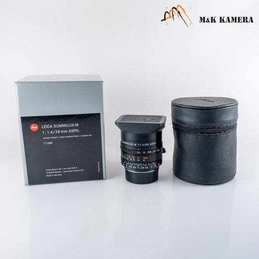 Leica Summilux-M 28mm/F1.4 ASPH 11668 Black Lens Germany #12090