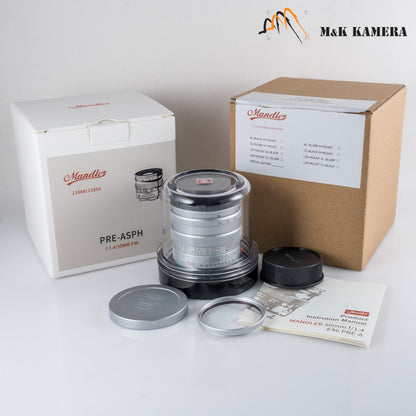 Mandler Brass Leica M mounted 50mm/F1.4 E46 Pre-Asph Lens China #88985