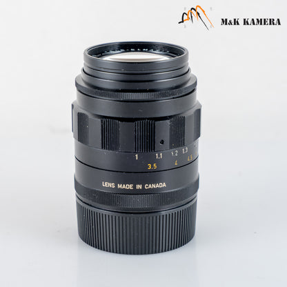 LEITZ Leica Tele-Elmarit M 90mm/F2.8 Ver.I V.1/ Fat Black Lens Yr.1969 #88732