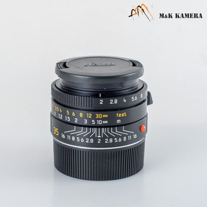 Leica Summicron-M 35mm/F2.0 ASPH/ 11879 Black + hood 12504 11879 #88924