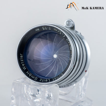 LEITZ Leica Summarit M 50mm/F1.5 Silver Lens Yr.1955 Germany #88748