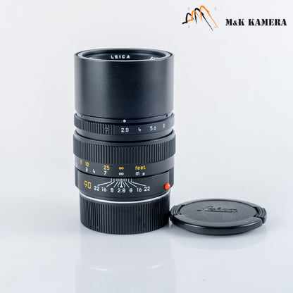Leica  Elmarit-M 90mm/F2.8 E46 Ver.II V2 Black Lens Germany #12087
