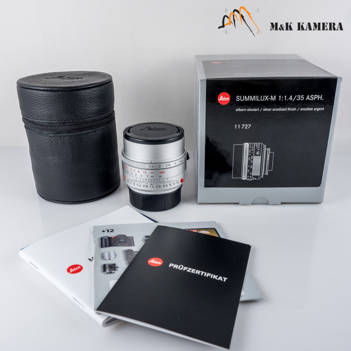 Leica Summilux-M 35mm/F1.4 E46 ASPH/ FLE II Silver Lens Germany 11727 #24029