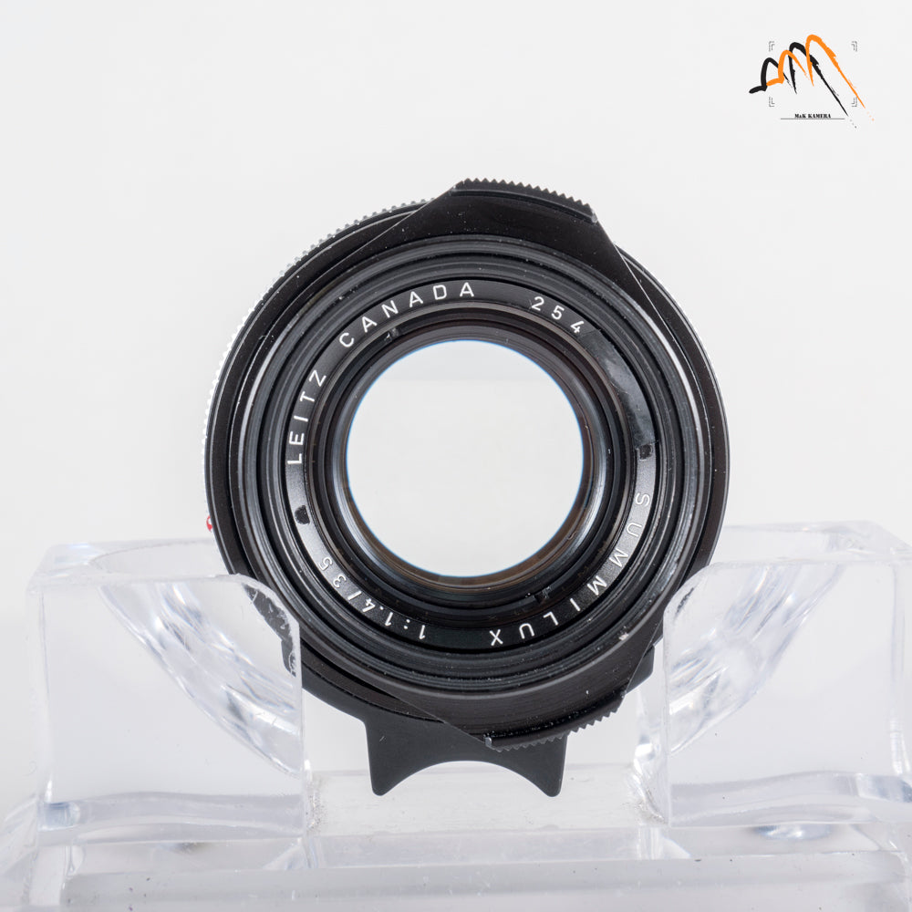 LEITZ Leica Summilux M 35mm/F1.4 Pre-Asph Black Lens Yr.1972 Canada #23757