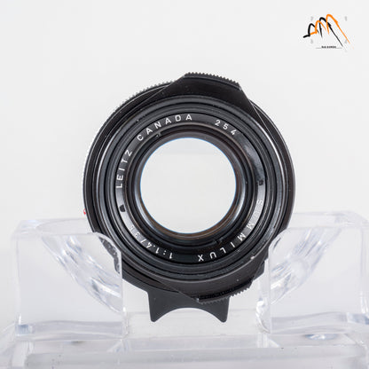 LEITZ Leica Summilux M 35mm/F1.4 Pre-Asph Black Lens Yr.1972 Canada #23757