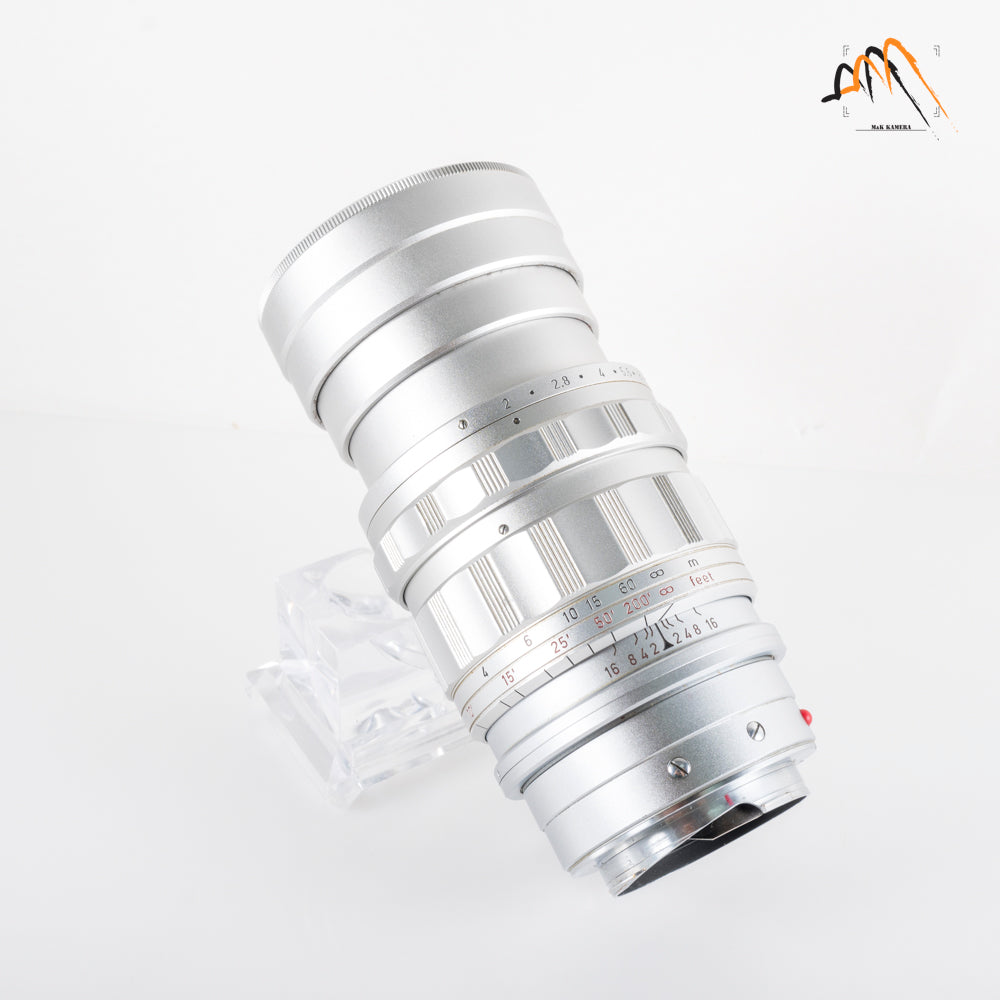LEITZ Leica Summicron M 90mm/F2.0 Ver.I V.1 Silver Lens Yr.1959 Canada #23496