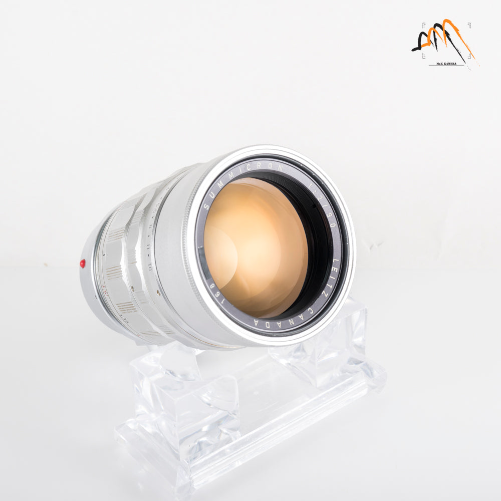 LEITZ Leica Summicron M 90mm/F2.0 Ver.I V.1 Silver Lens Yr.1959 Canada #23496
