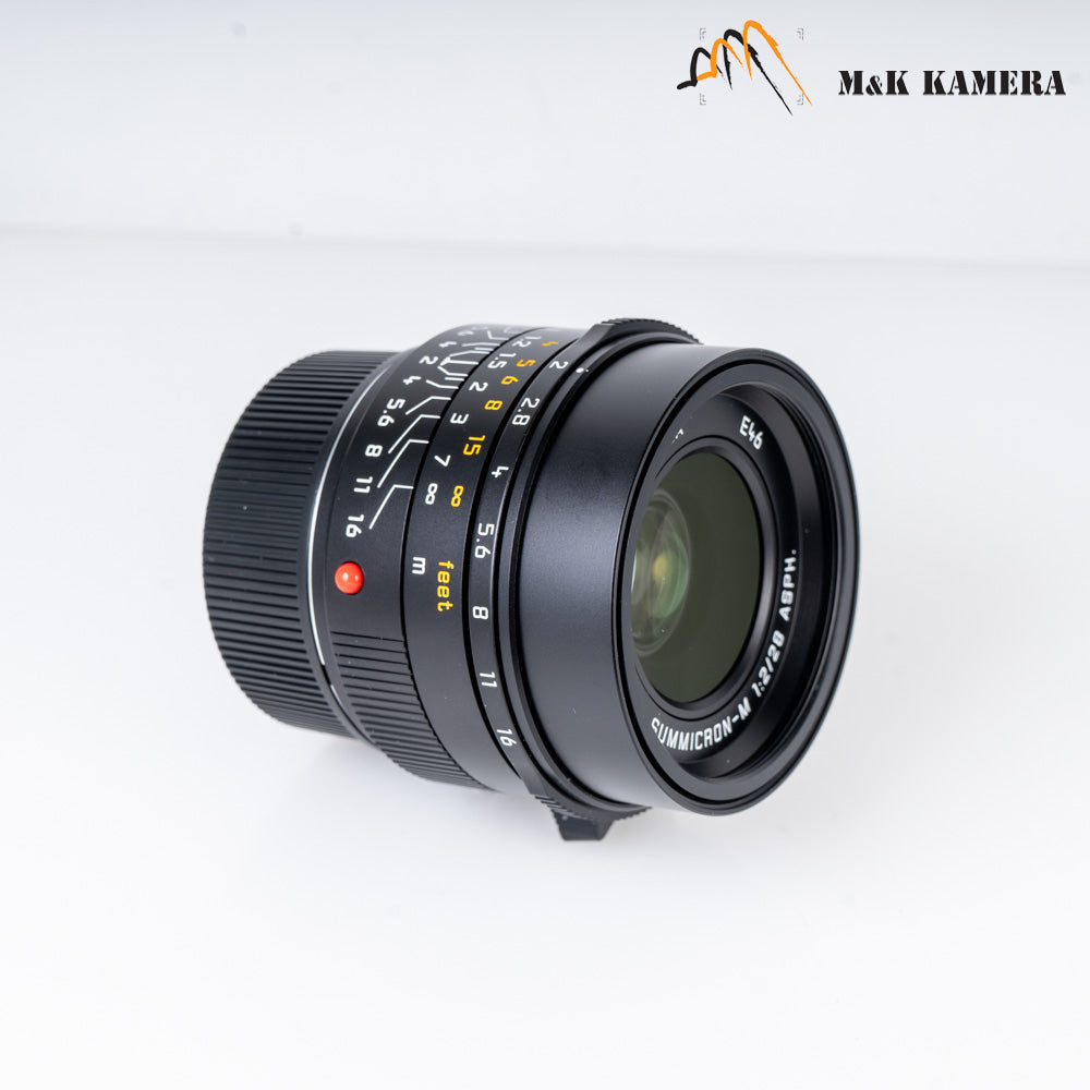 Brand New Leica Summicron-M 28mm/F2.0 E46 Asph.11618 Black Lens Germany 11618 #11618