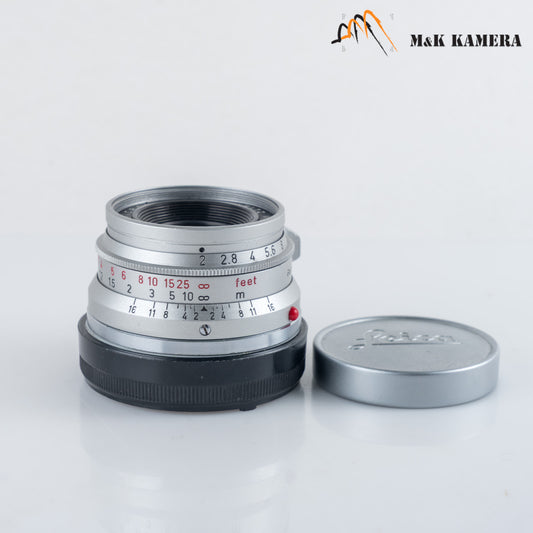 LEITZ Leica Summicron-M 35mm/F2.0 Ver.I 8 Elements Lens Yr.1958 Germany #12074