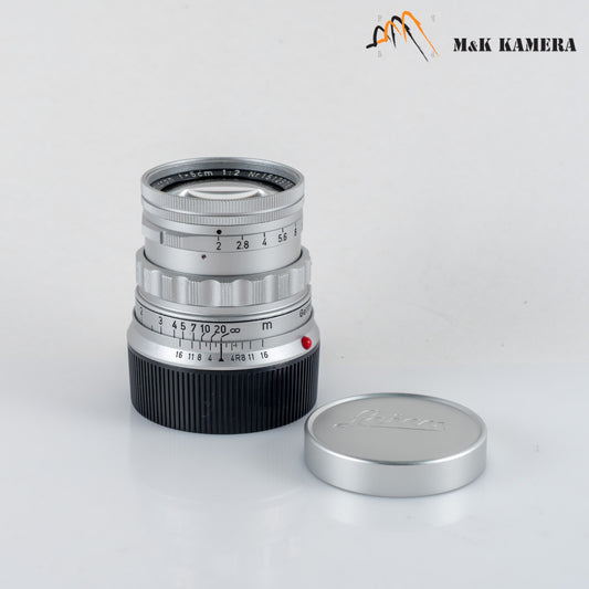 LEITZ Leica Summicron M 50mm/F2.0 Rigid V2 Ver.II Lens Yr.1957 Germany #23254