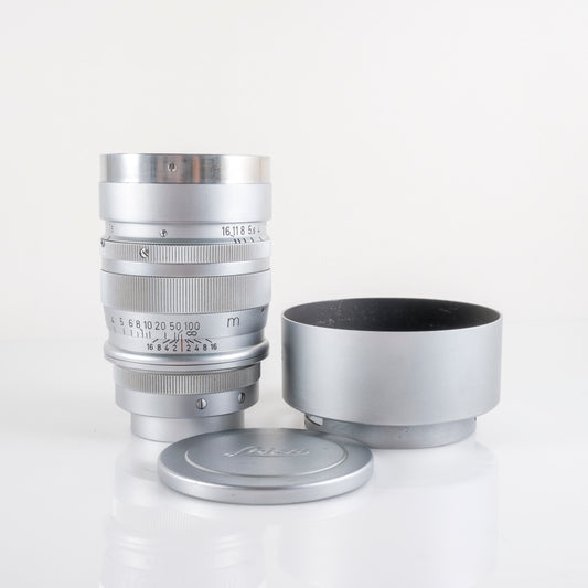 Leica Summarex L39 85mm/F1.5 with hood #11926