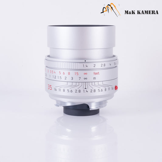 Brand New Leica Summilux-M 35mm/F1.4 E46 ASPH/ FLE II Silver Lens Germany 11727 #11727