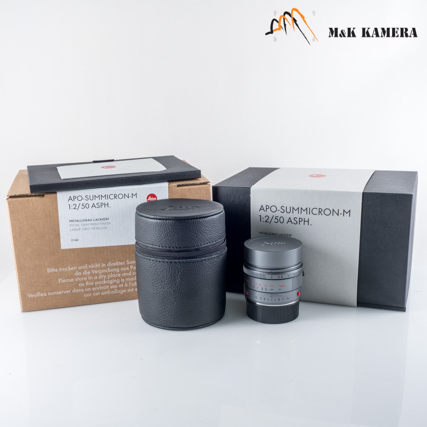 Brand New Leica APO-Summicron-M 50mm/F2.0 E39 Metal Gray Lens Germany 11160 #11160