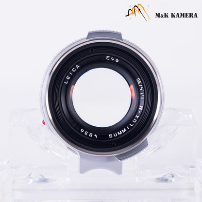 Brand New Leica Summilux-M 35mm/F1.4 E46 Steel Rim 2022 Silver Lens Germany 11301 #11301