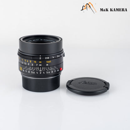 Leica Summicron-M 28mm/F2.0 E46 Asph.11618 Black Lens Germany 11618 #24034