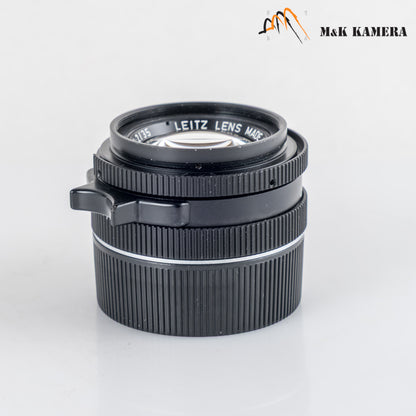 LEITZ Leica Summicron-M 35mm/F2.0 Ver.4 7 Elements Black Lens Yr.1984 Canada 11310 #88773
