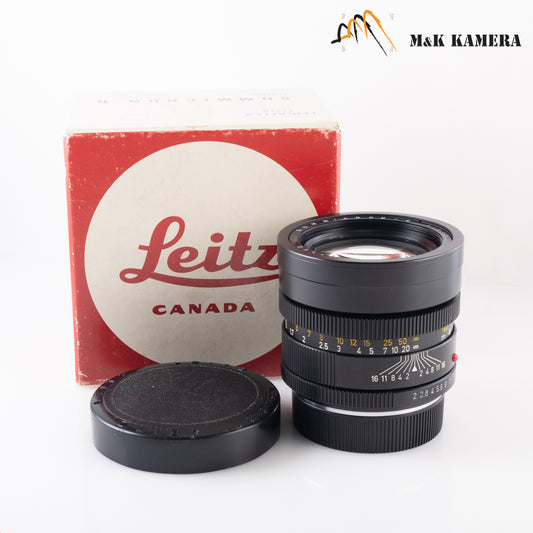 LEITZ Leica Summicron-R 90mm/F2.0 Serie VII Ver.I V.1 Lens Yr.1970 Canada #69630