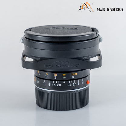 Leica Elmarit M 21mm/F2.8 E60 Pre-A Black Lens Yr.1995 Canada #23994