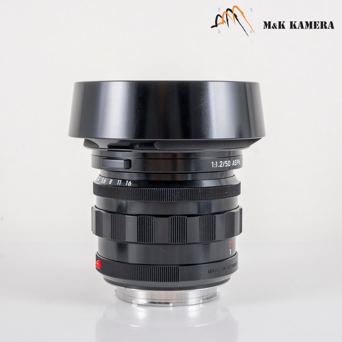 Leica Noctilux-M 50mm/F1.2 ASPH Glossy Black Paint Finish Lens Germany 11731 #23893