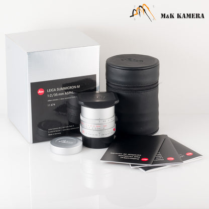 Brand New Leica Summicron-M 35mm/F2.0 ASPH V2 Silver Lens Germany 11674 #11674