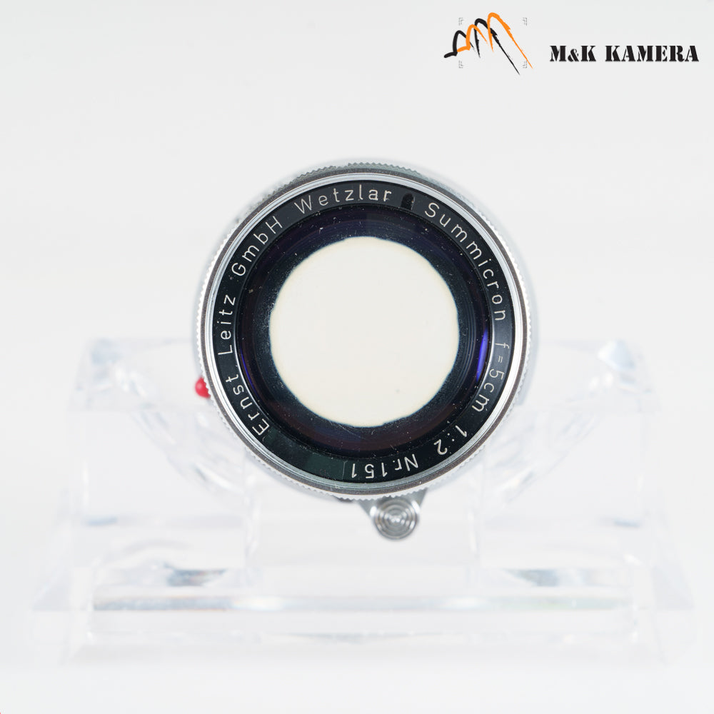 LEITZ Leica Summicron M 50mm/F2.0 Rigid V2 Ver.II Lens Yr.1957