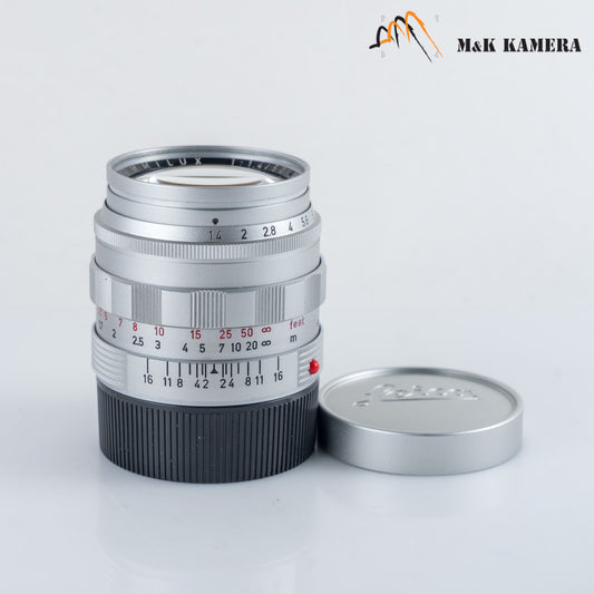 LEITZ Leica Summilux M 50mm/F1.4 Ver.I Silver Lens Yr.1960 Germany 11114 #23700