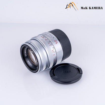 Leica Summicron-M 50mm/F2.0 V Silver Lens Yr.1998 Germany 11816 #22801