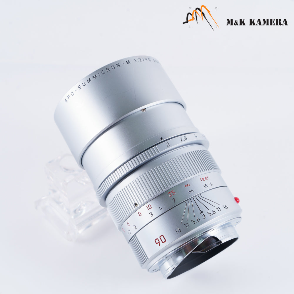 Leica APO-Summicron-M 90mm/F2.0 ASPH Silver Lens Yr.2002 Germany 11885 #22836