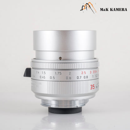 Leica Summilux-M 35mm/F1.4 E46 ASPH/ FLE II Silver Lens Germany 11727 #88912