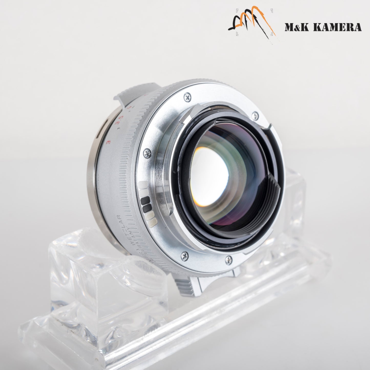 Leica Summilux-M 35mm/F1.4 E46 Steel Rim 2022 Silver Lens Germany 11301 #23870