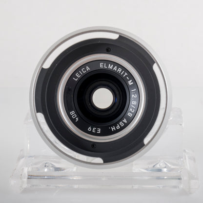 Leica Elmarit-M 28mm/F2.8 E39 Asph 11664 Silver Lens Yr.2009 Germany 11664 #88689